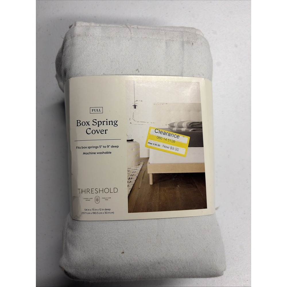 Box Spring Cover White - Threshold, Full Size